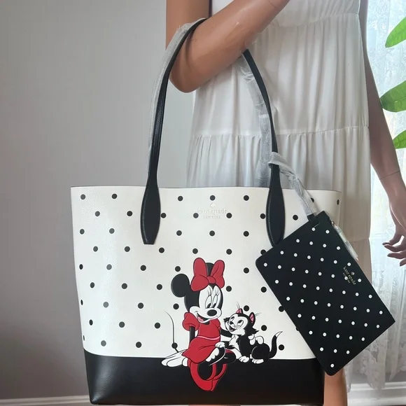 Kate Spade Disney Black and White Polka Dot Bag Buy Kate Spade disney x kate spade new york minnie dome  main image 3